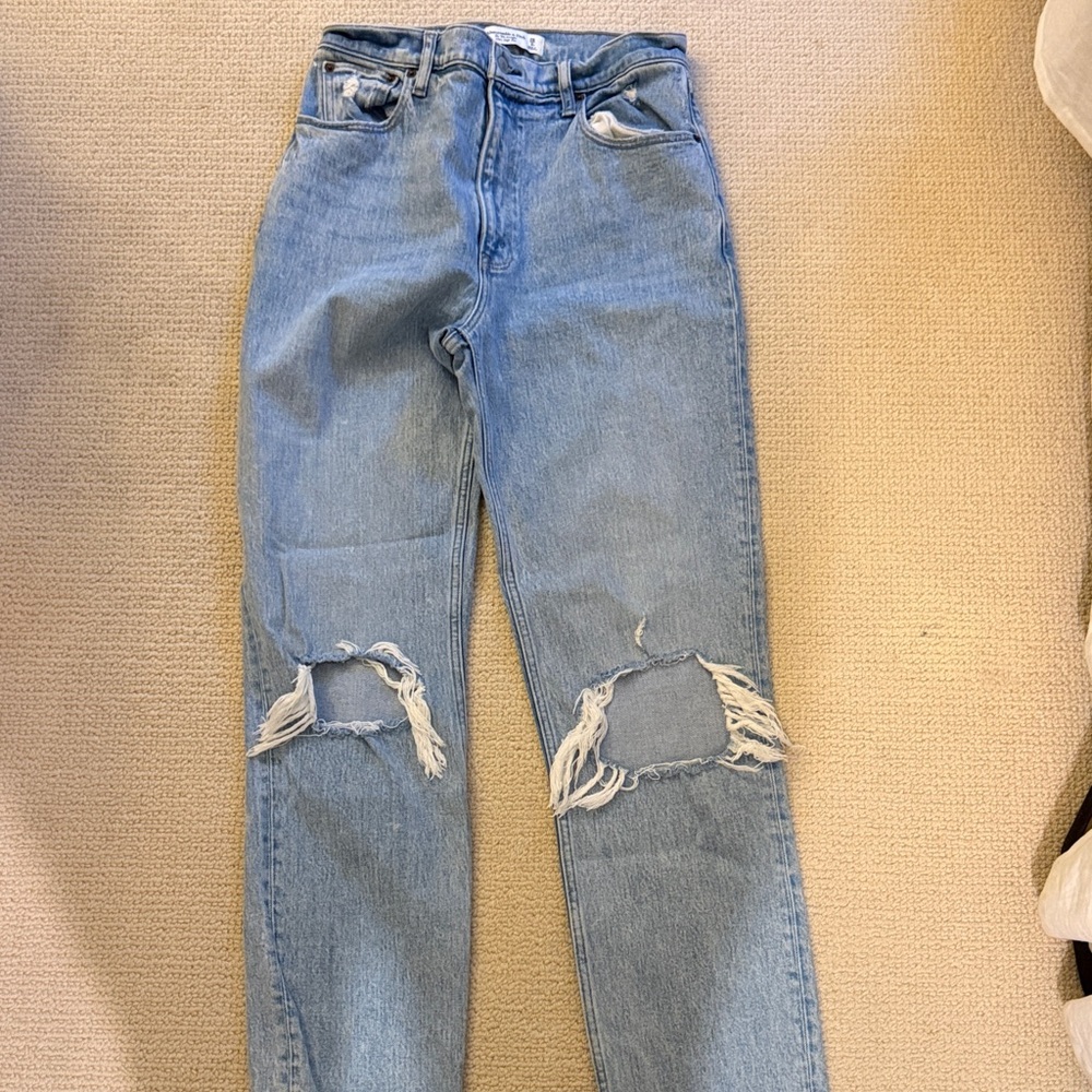 Abercrombie & Fitch 90s Straight ultra high-rise jeans